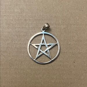 Silver Pentagram Pendant 925